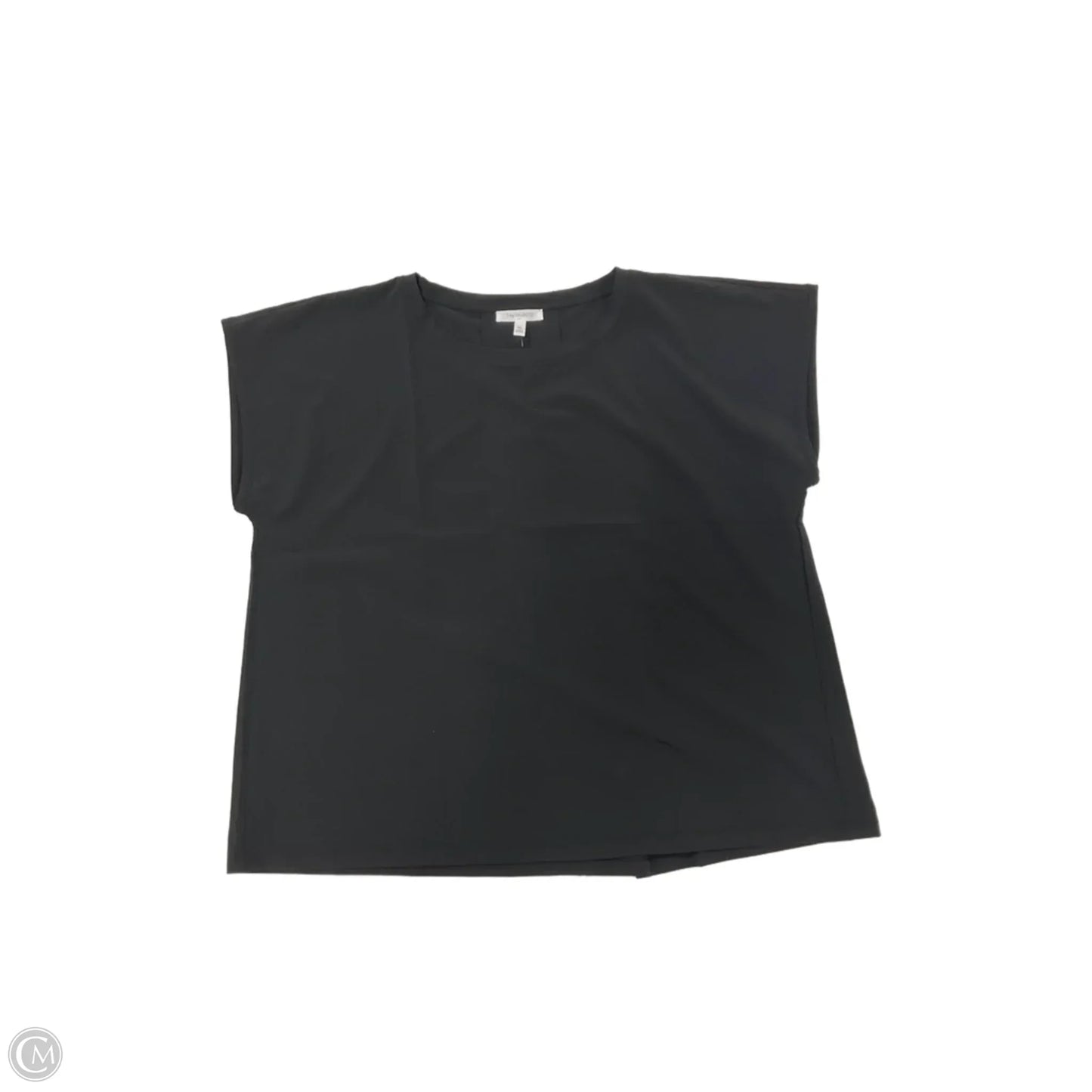 Top Short Sleeve By Talbots In Black, Size: Xl