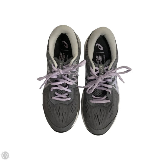 Shoes Athletic By Asics In Grey & Purple, Size: 8.5