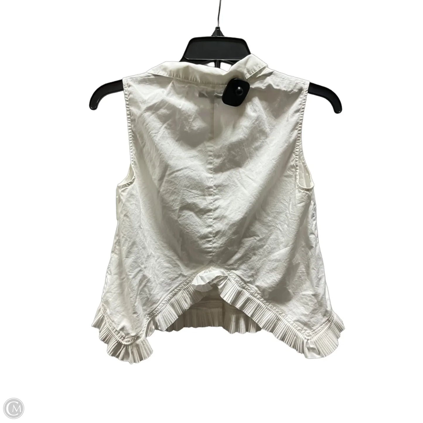 Blouse Sleeveless By Madewell In White, Size: S