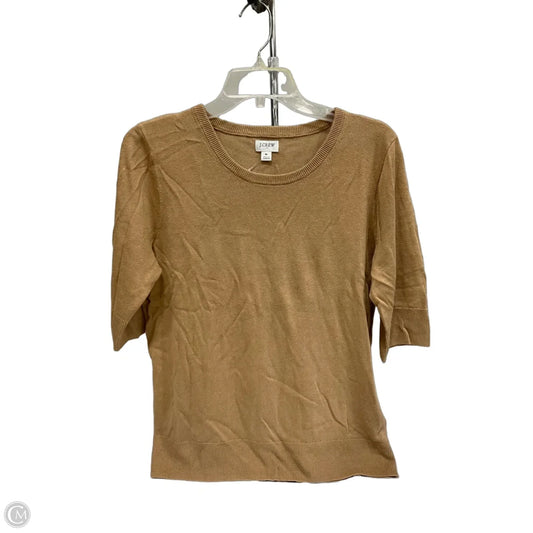 Top Short Sleeve By J. Crew In Tan, Size: M