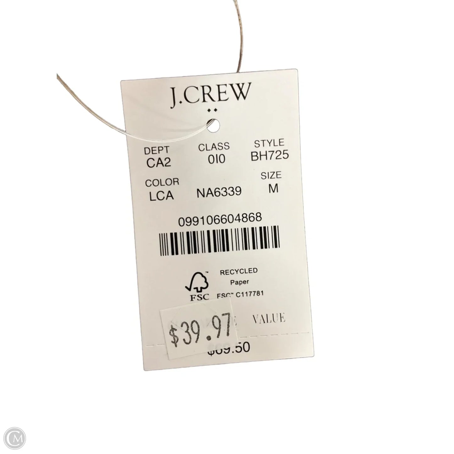 Top Short Sleeve By J. Crew In Tan, Size: M