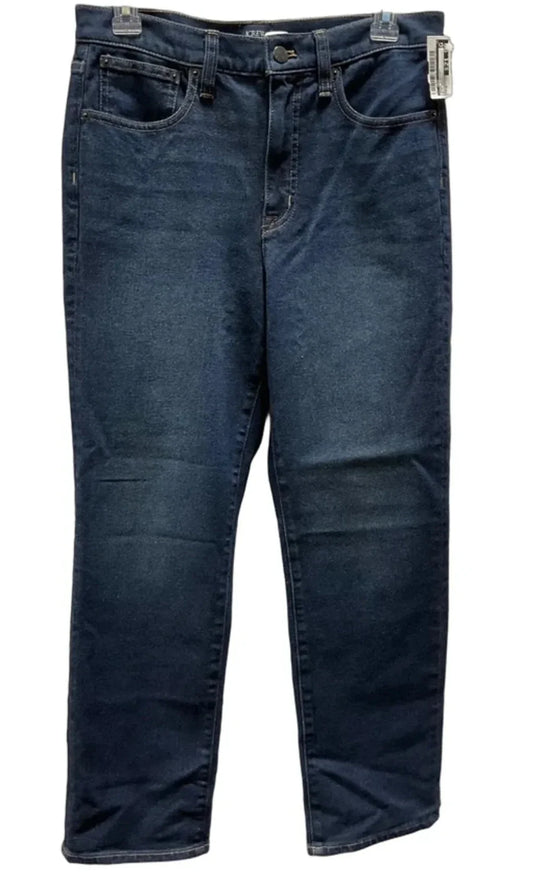 Jeans Straight By J. Crew In Blue Denim, Size: 4