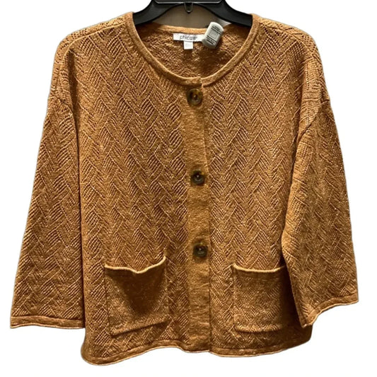 Cardigan By Chicos In Tan, Size: M