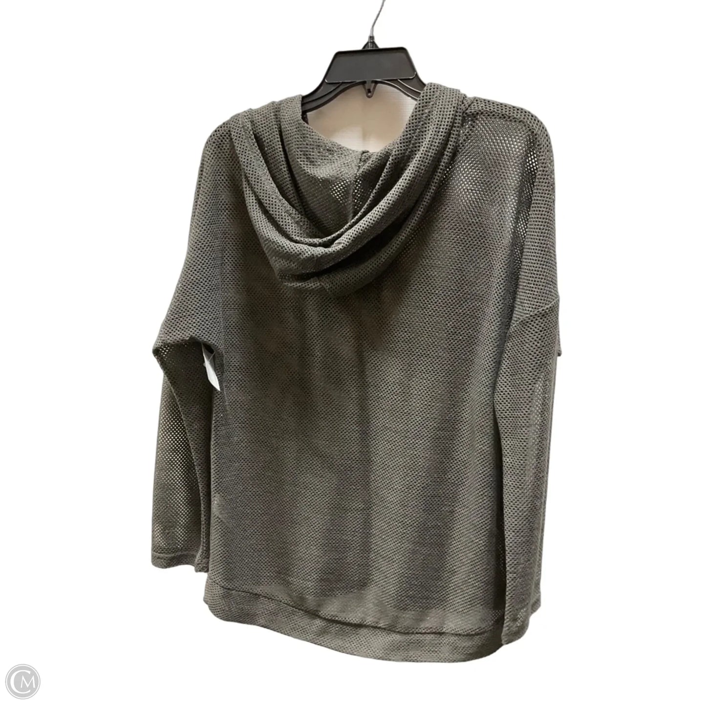 Athletic Top Long Sleeve Hoodie By Maurices In Grey, Size: M
