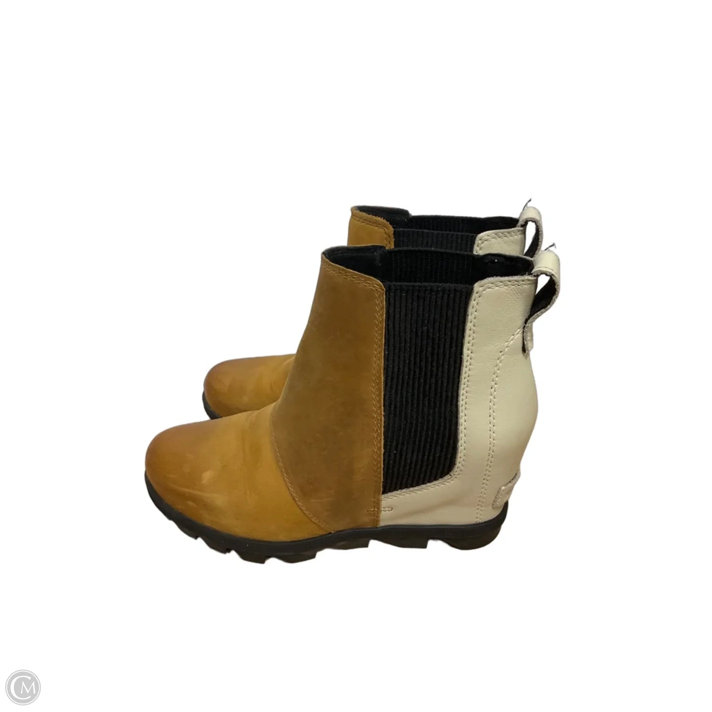 Boots Ankle Heels By Sorel In Tan, Size: 6