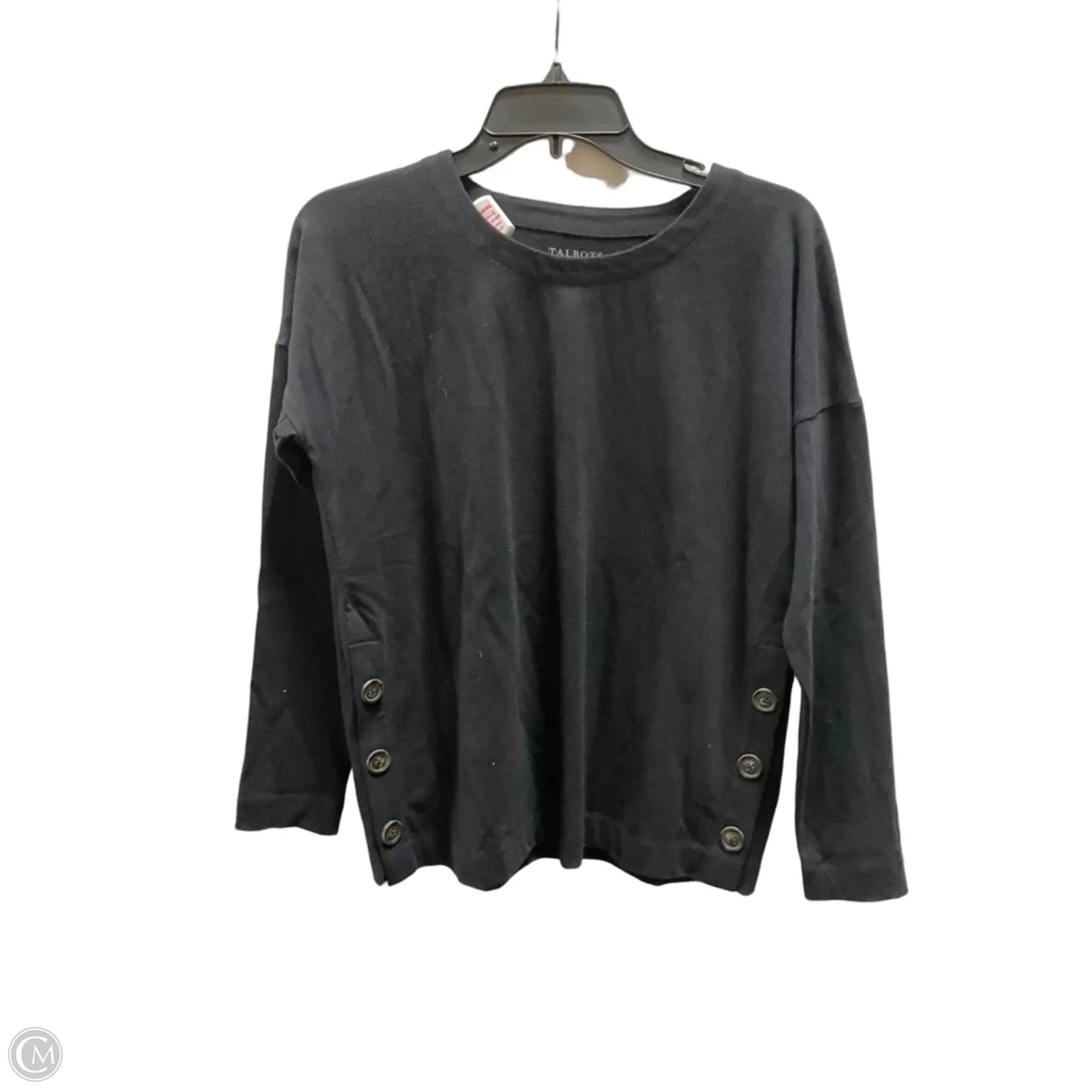 Top 3/4 Sleeve By Talbots In Black, Size: S