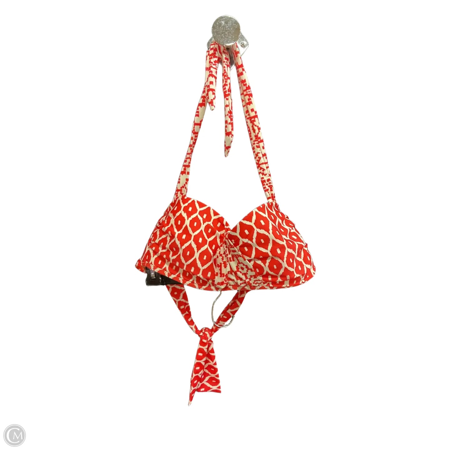 Swimsuit Top By Antonio Melani In Red & White, Size: L