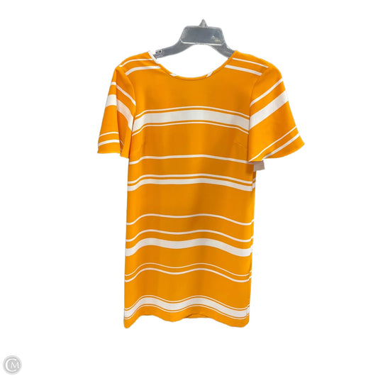 Dress Casual Midi By Ann Taylor In Striped Pattern, Size: 0