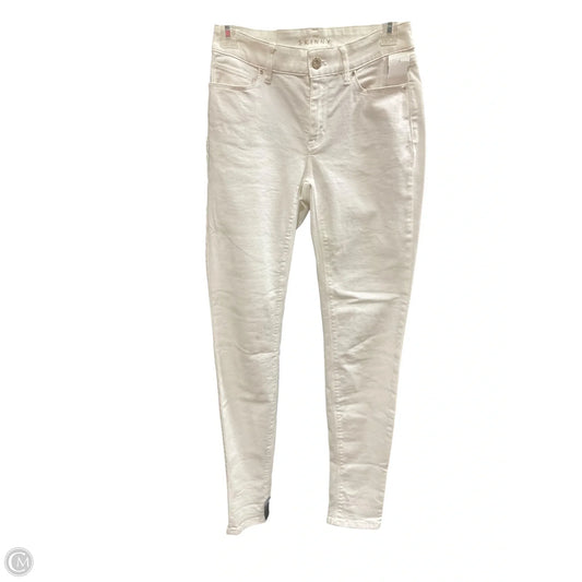 Jeans Skinny By White House Black Market In White Denim, Size: 0