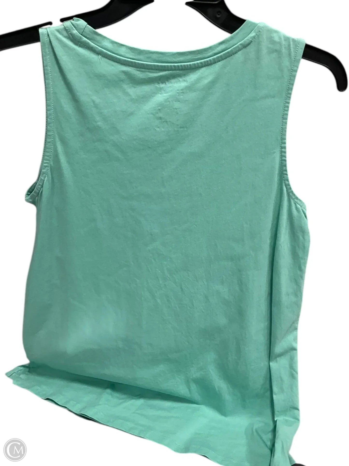 Top Sleeveless Basic By Logo In Green, Size: S