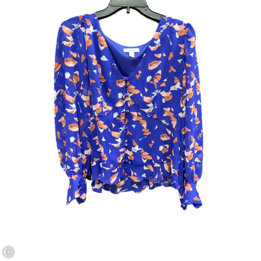 Top Long Sleeve By Nine West Apparel In Multi-colored, Size: L