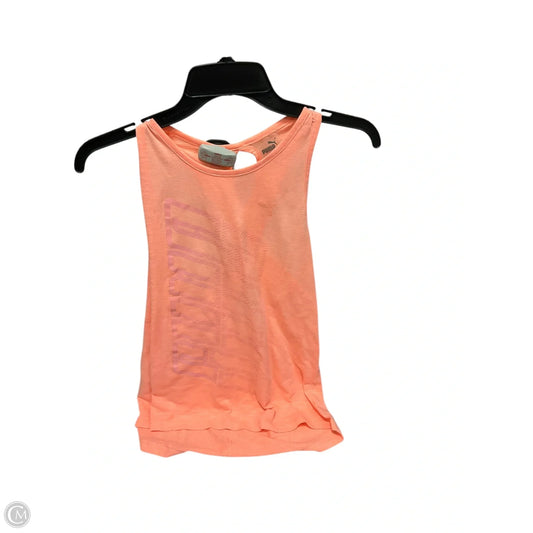 Athletic Tank Top By Puma In Orange, Size: M
