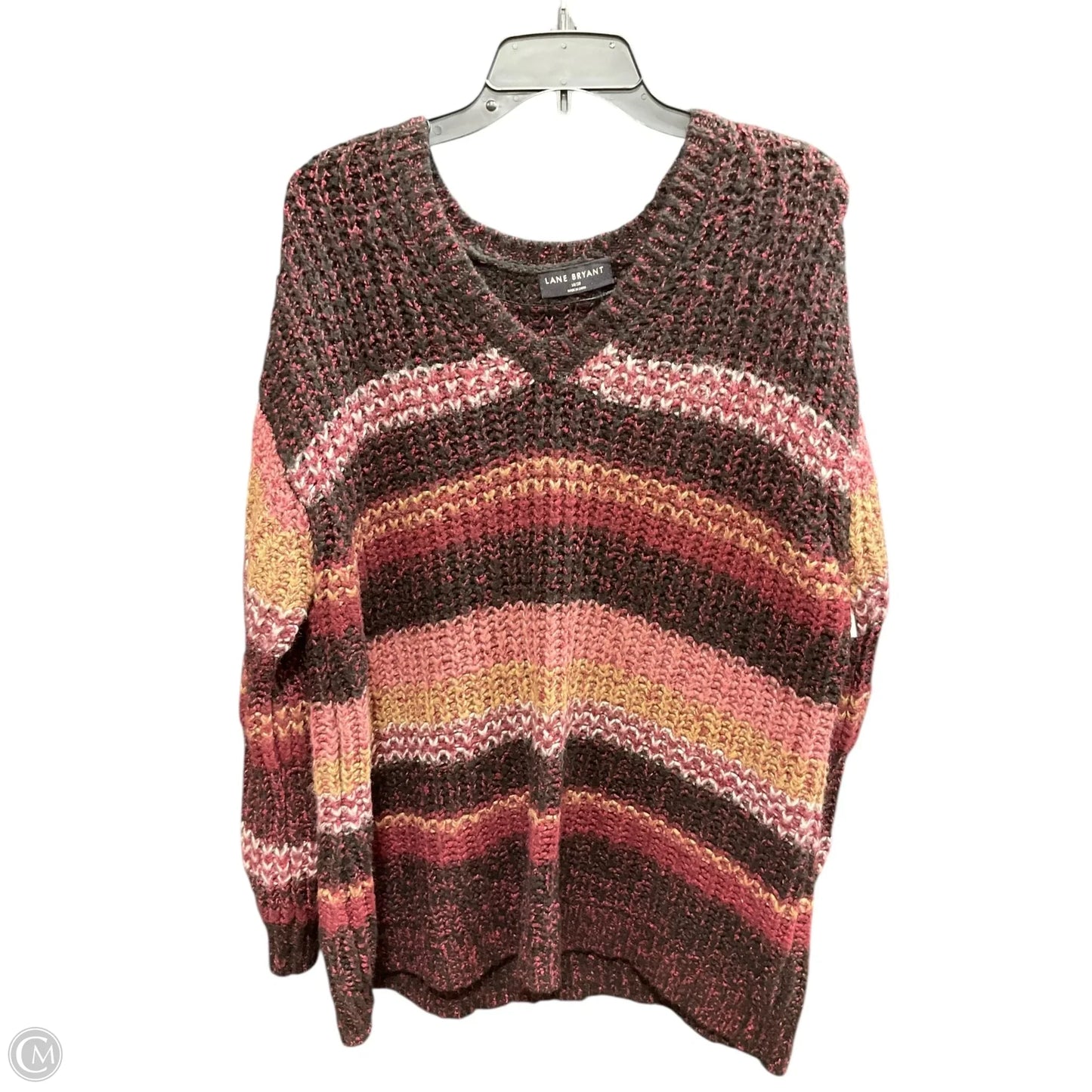 Sweater By C And C In Purple & White, Size: Xl
