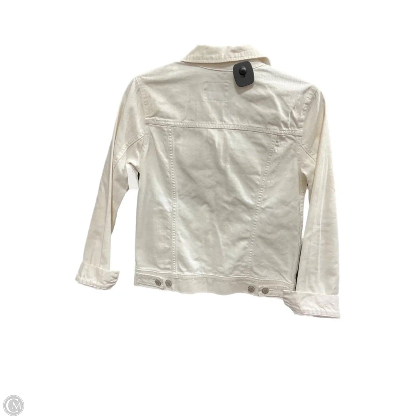 Jacket Denim By Old Navy In White Denim, Size: S