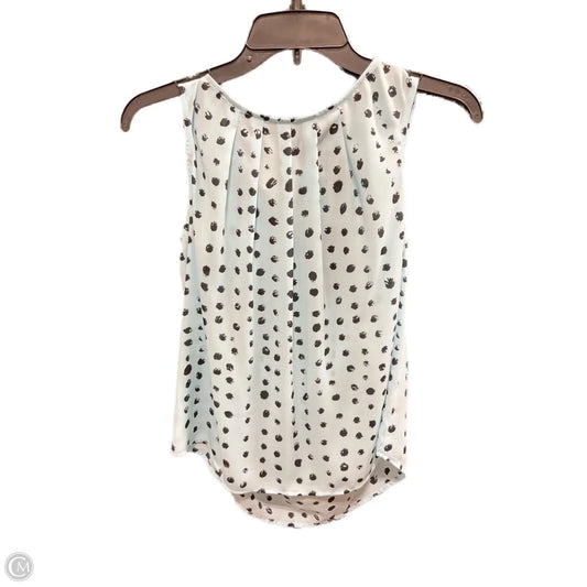Top Sleeveless By Worthington In Black & Blue, Size: Sp