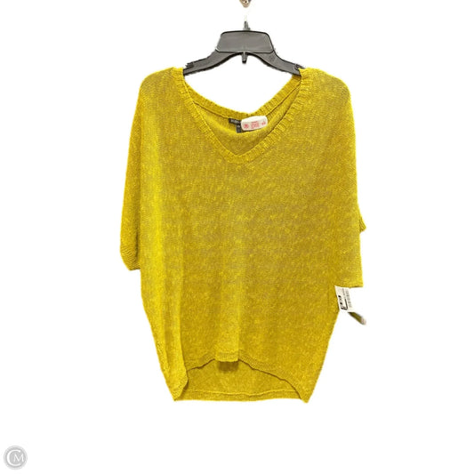 Sweater Short Sleeve By Eileen Fisher In Green, Size: S