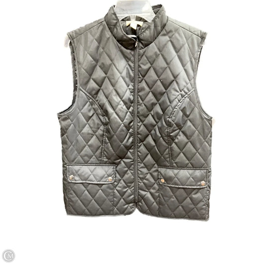 Vest Puffer & Quilted By Appleseeds In Black, Size: L