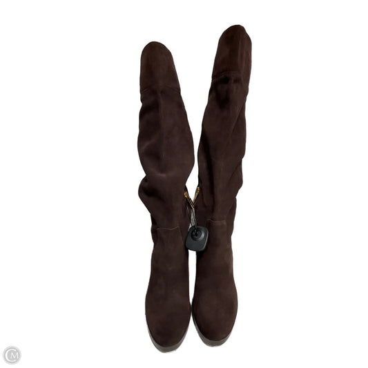 Boots Designer By Michael Kors In Brown, Size: 9