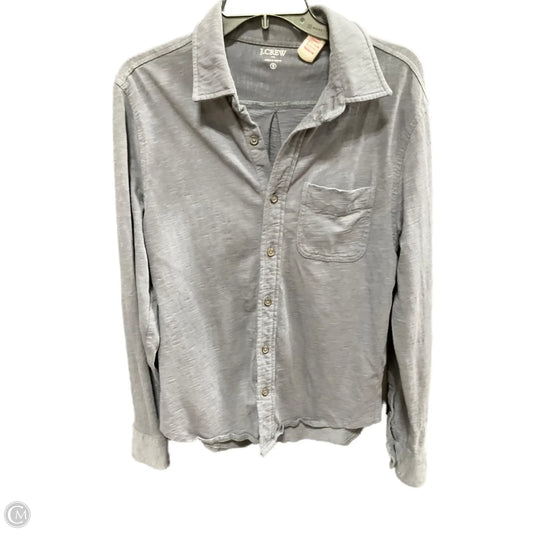 Blouse Long Sleeve By J. Crew In Grey, Size: S