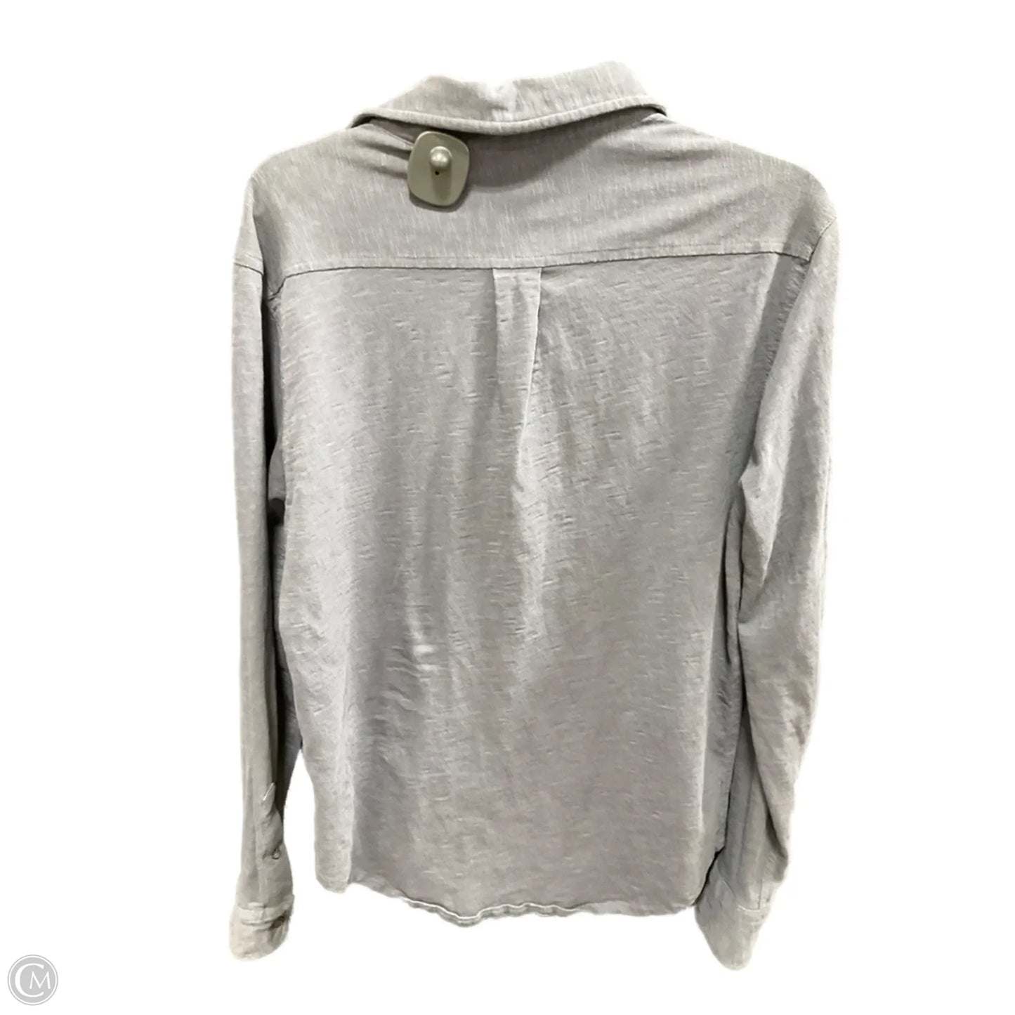 Blouse Long Sleeve By J. Crew In Grey, Size: S