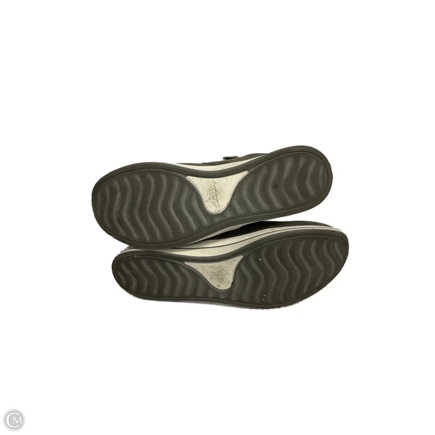 Shoes Flats By Clarks In Green, Size: 8
