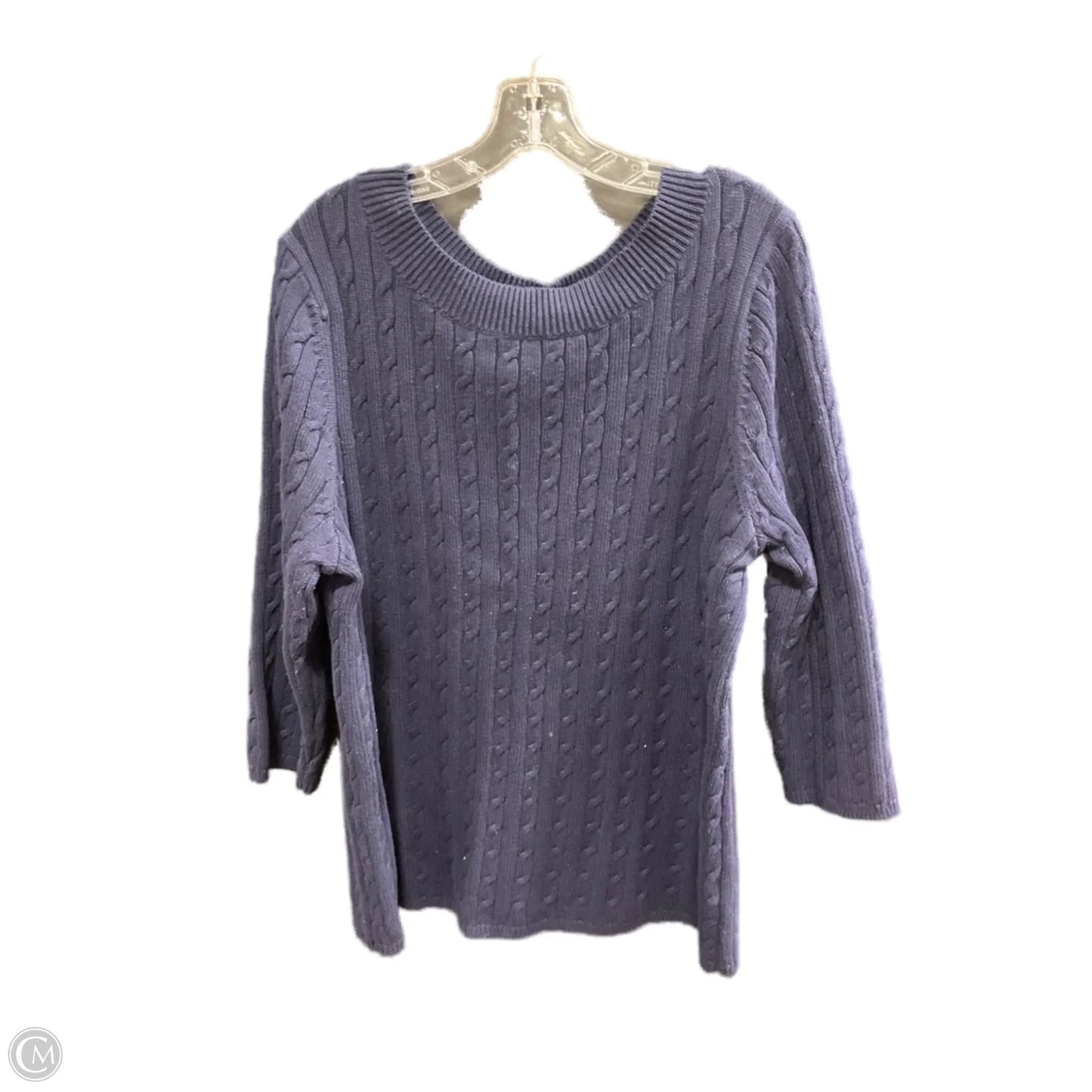 Sweater By Talbots In Navy, Size: 3x