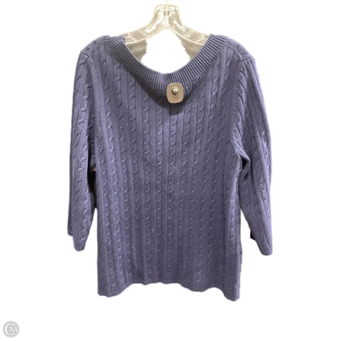 Sweater By Talbots In Navy, Size: 3x