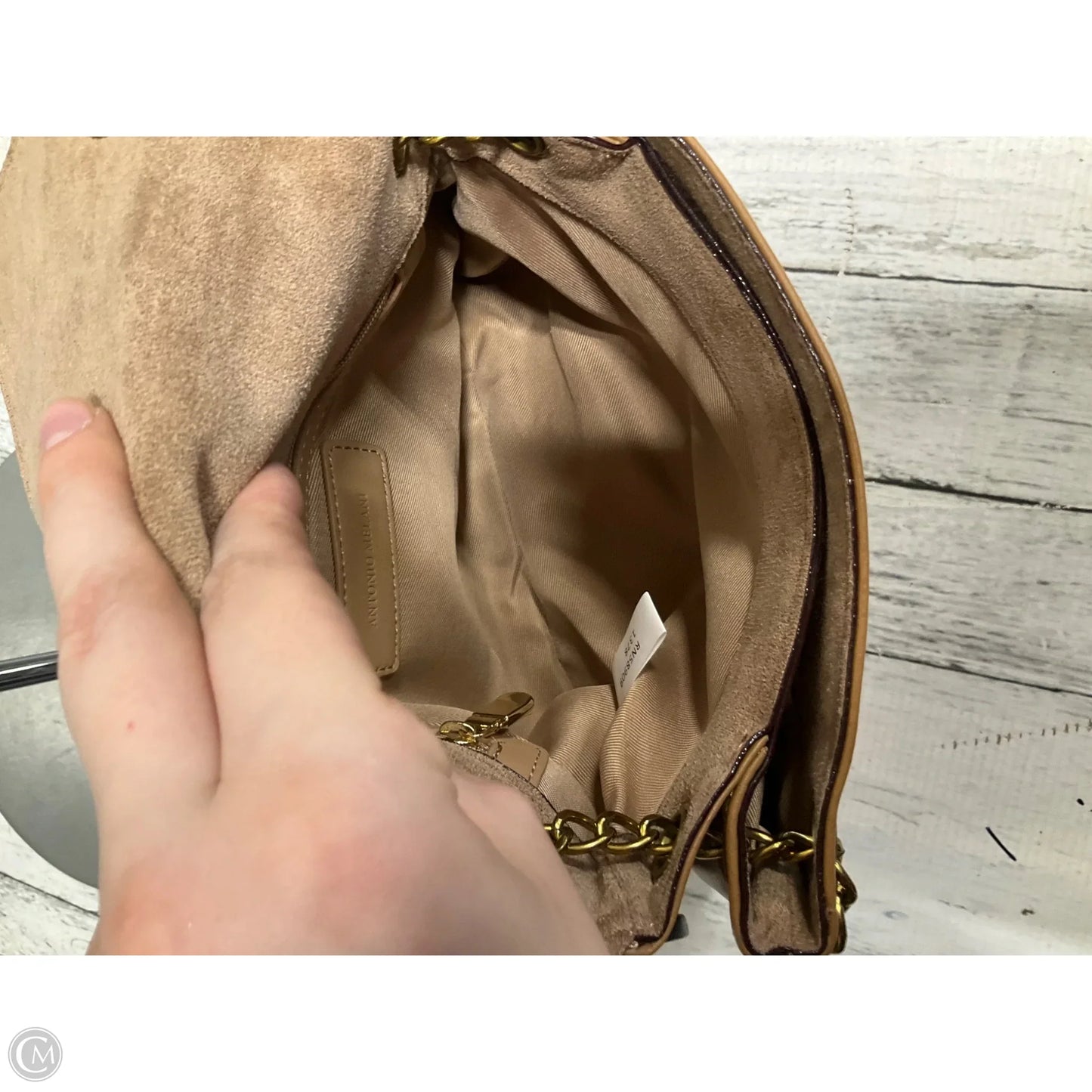 Crossbody Leather By Antonio Melani, Size: Medium