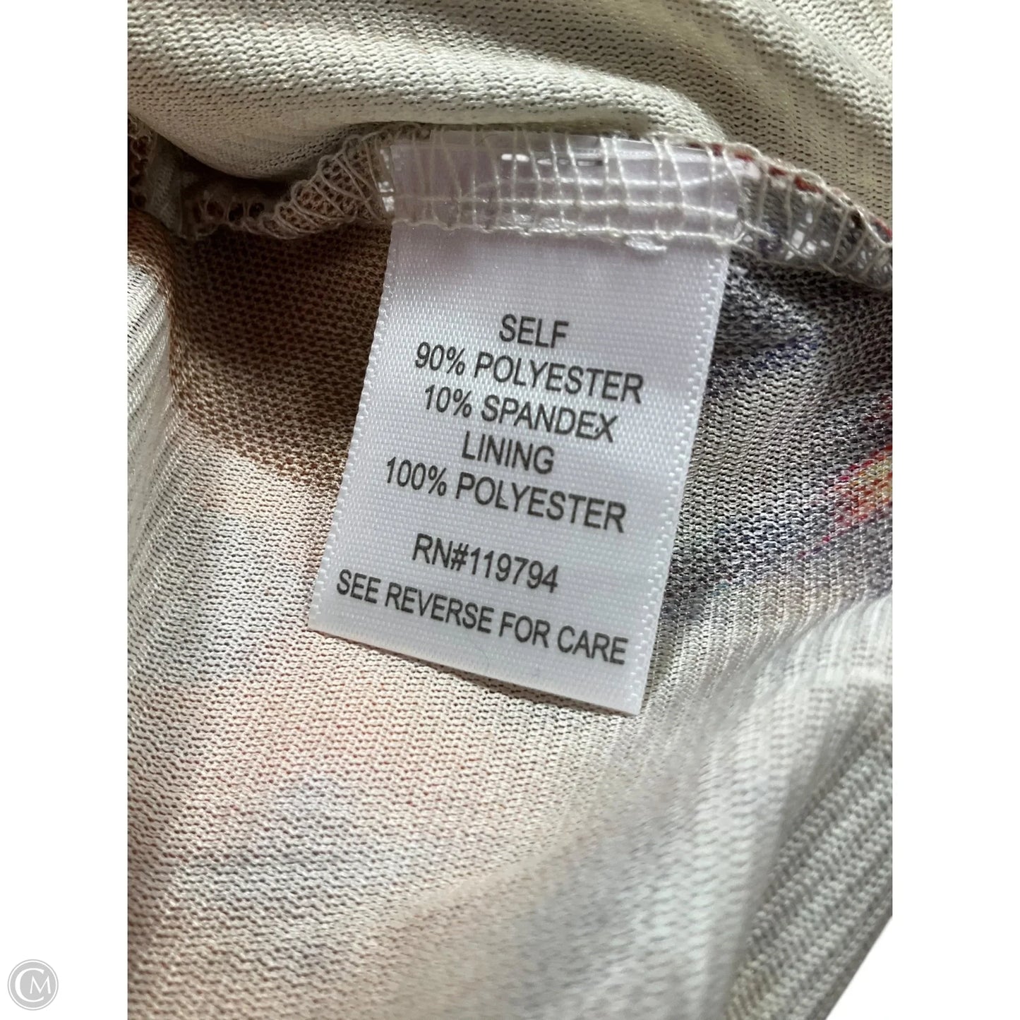 Top 3/4 Sleeve By One World In Multi-colored, Size: 2x