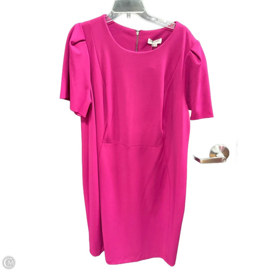 Dress Casual Midi By Calvin Klein In Purple, Size: 1x