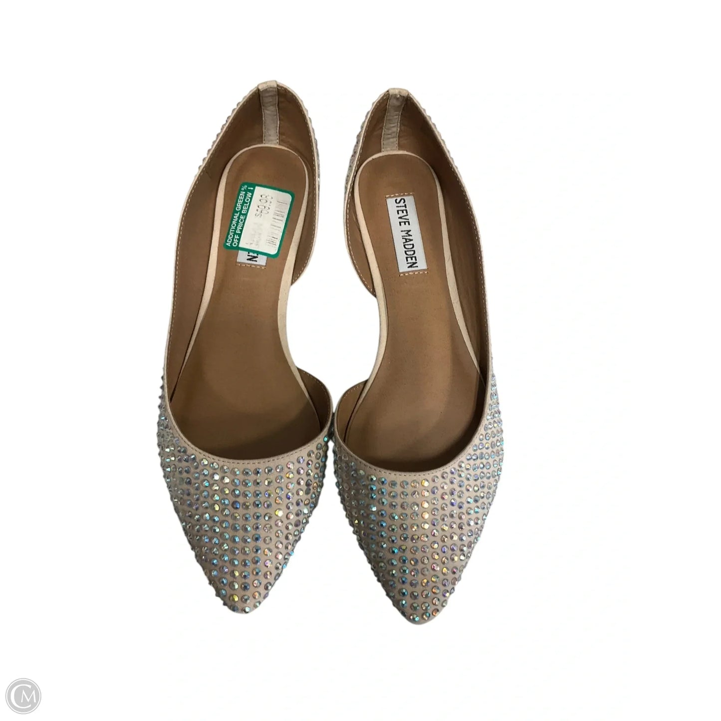 Shoes Flats By Steve Madden In Silver, Size: 8.5