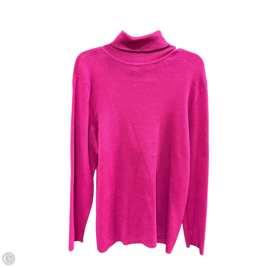 Sweater By Chicos In Pink, Size: Xxl