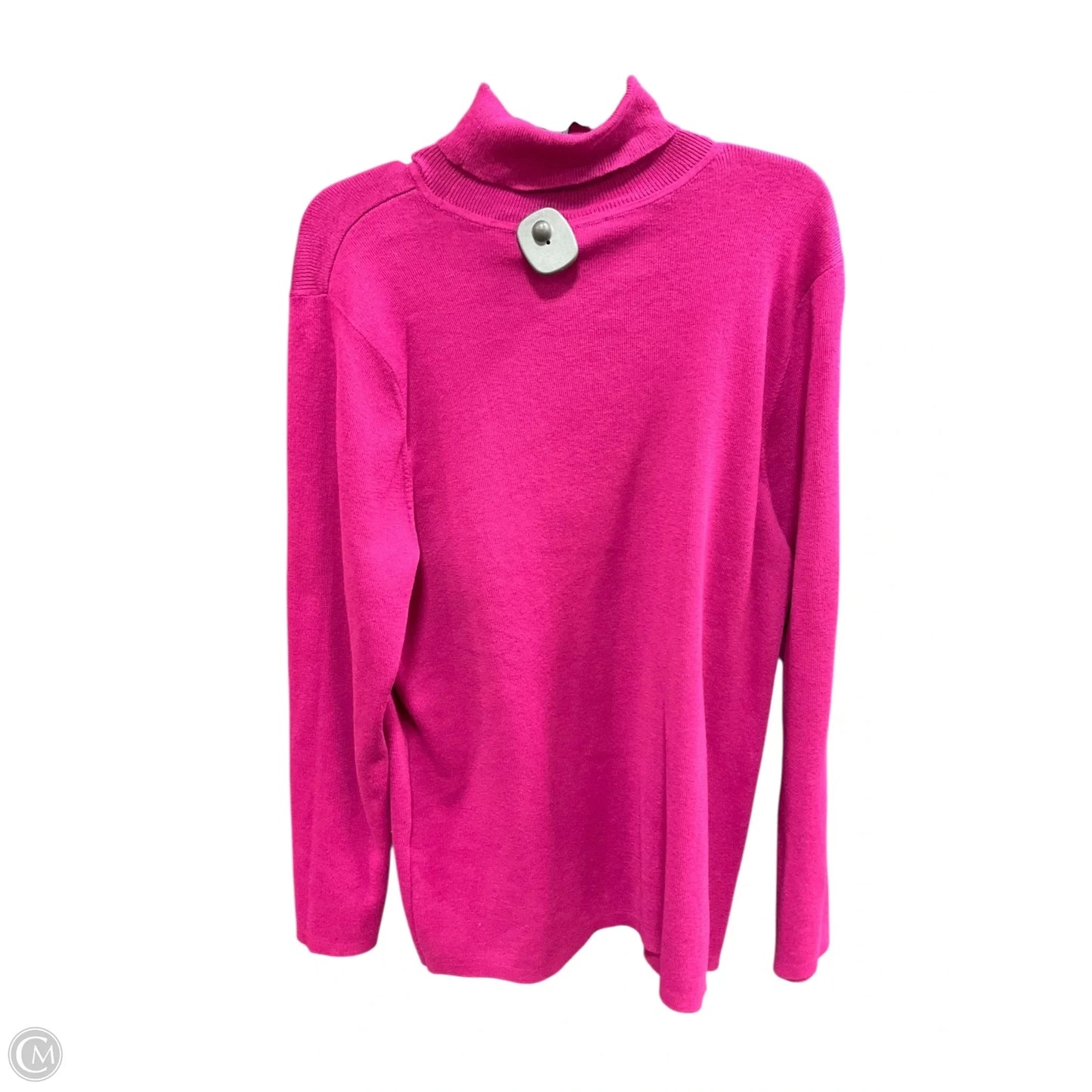 Sweater By Chicos In Pink, Size: Xxl