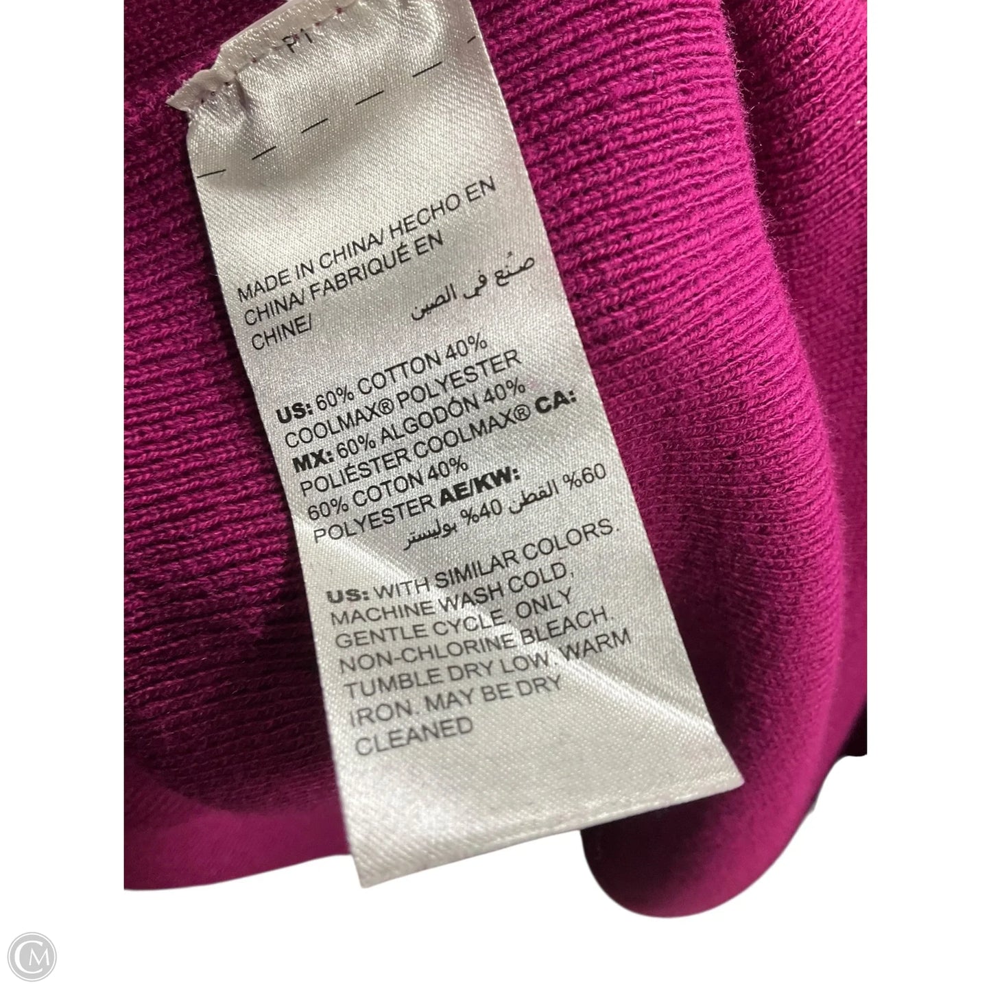 Sweater By Chicos In Pink, Size: Xxl