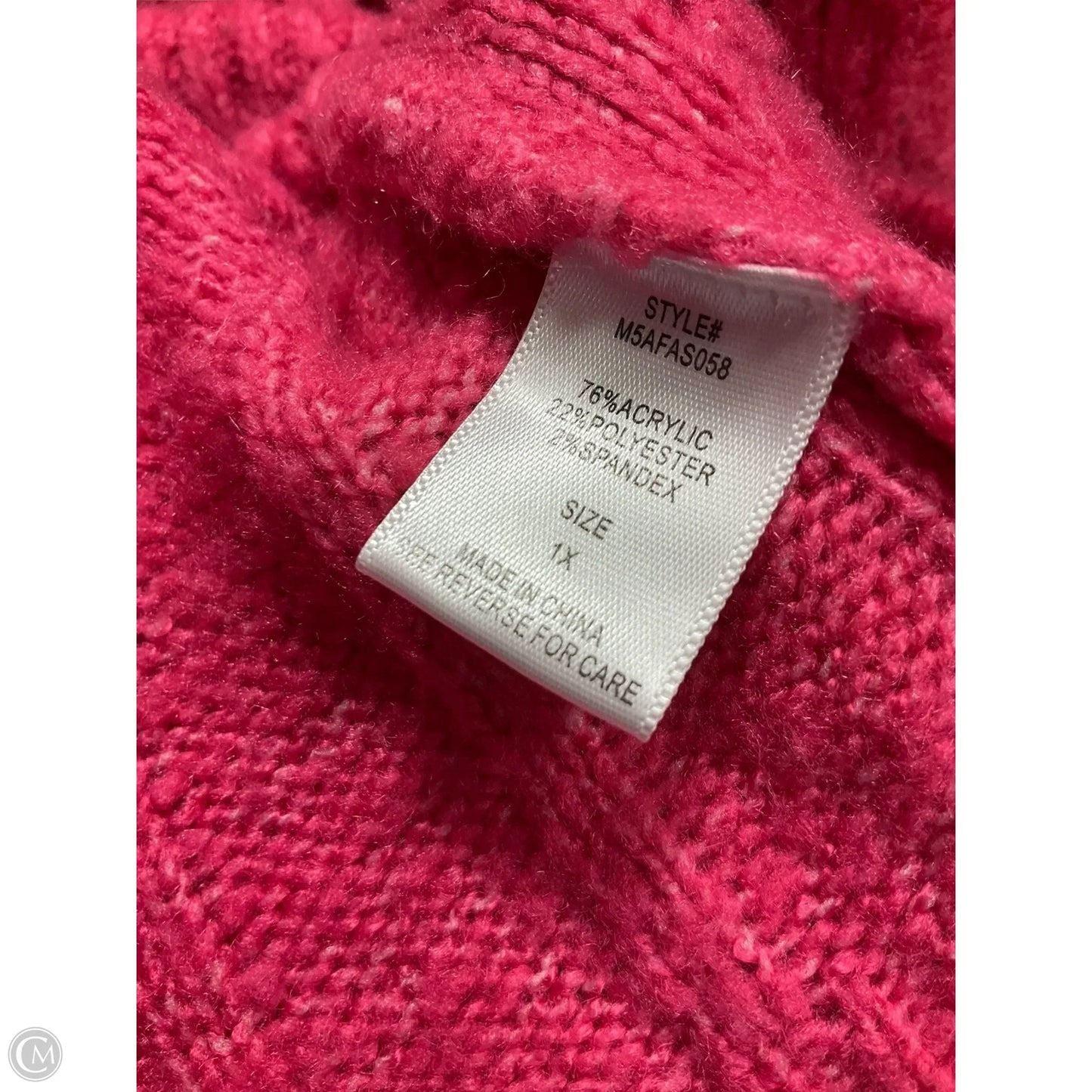 Sweater By Ophelia Roe In Pink, Size: 1x