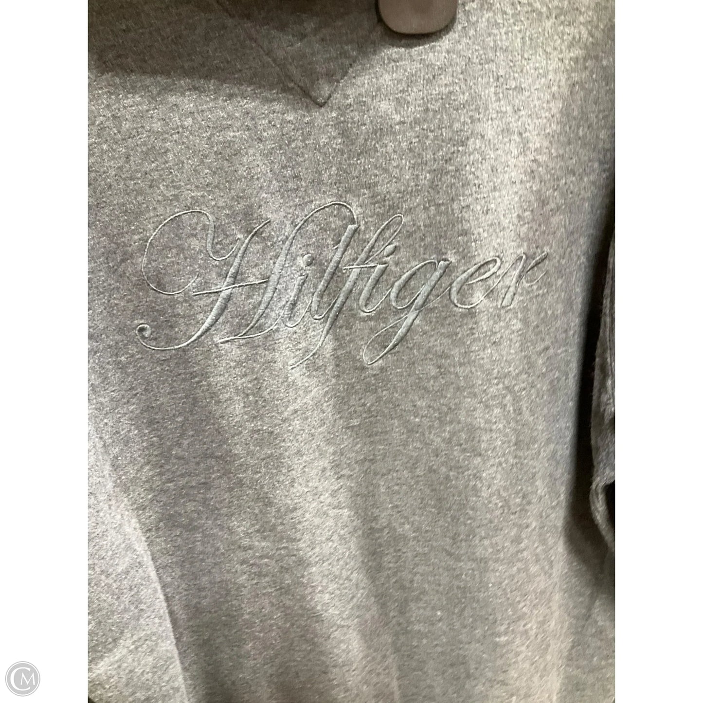 Athletic Jacket By Tommy Hilfiger In Grey, Size: Xxl