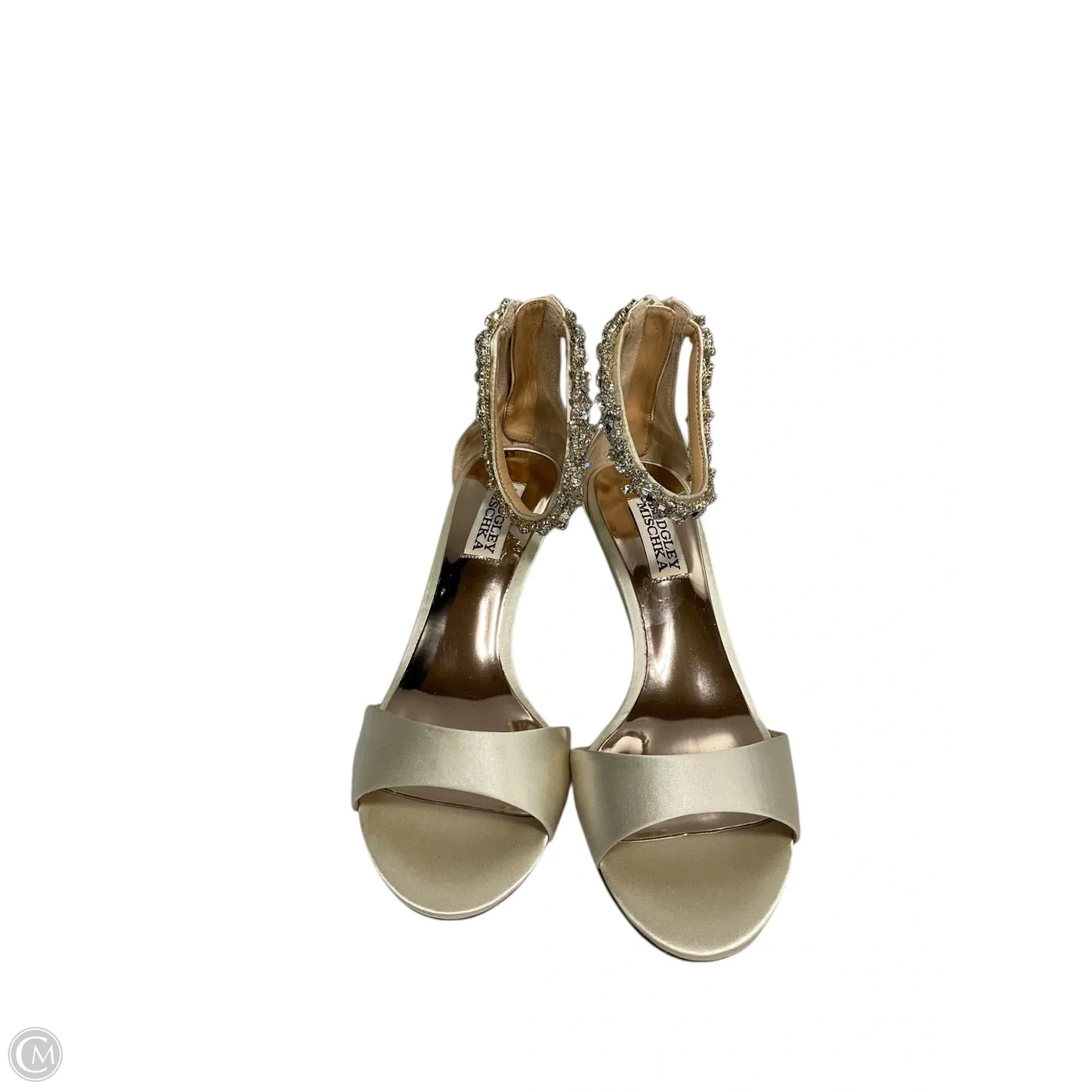 Shoes Heels Kitten By Badgley Mischka In Gold, Size: 6.5