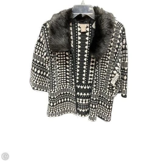 Cardigan By Chicos In Black & White, Size: S