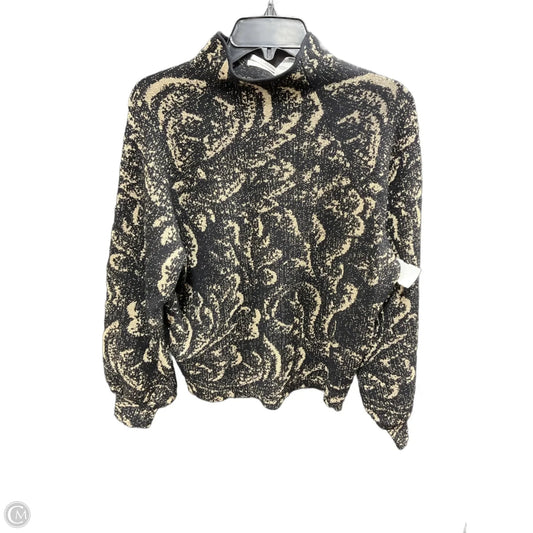 Sweater By Anthropologie In Black & Gold, Size: S