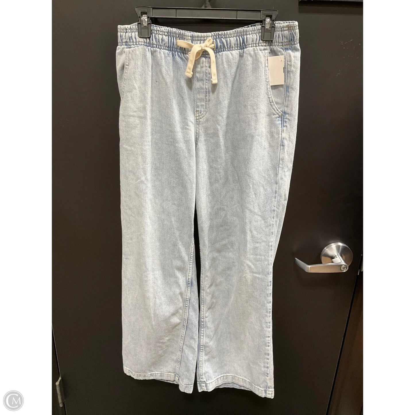 Jeans Wide Leg By Gap In Blue Denim, Size: S