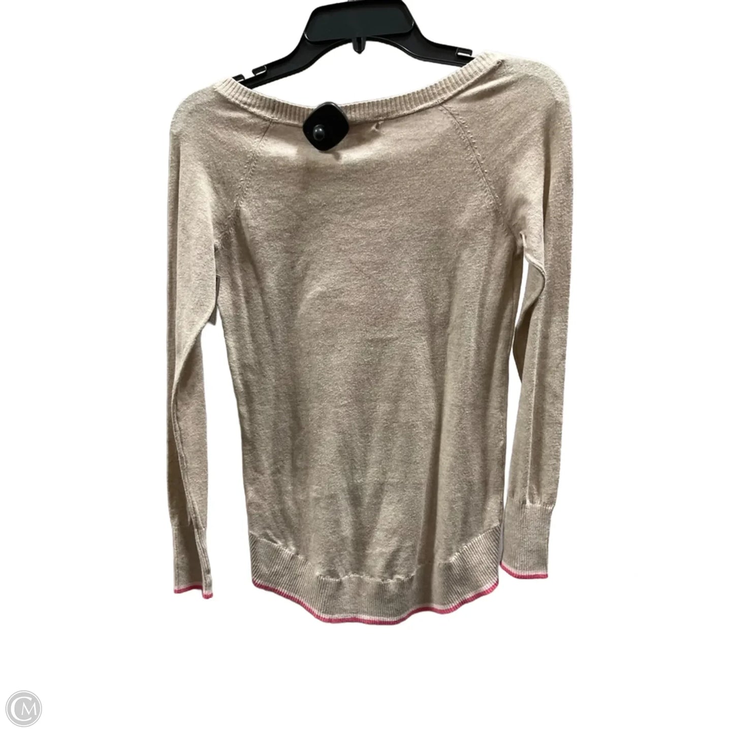 Top Long Sleeve By Victorias Secret In Tan, Size: Xs