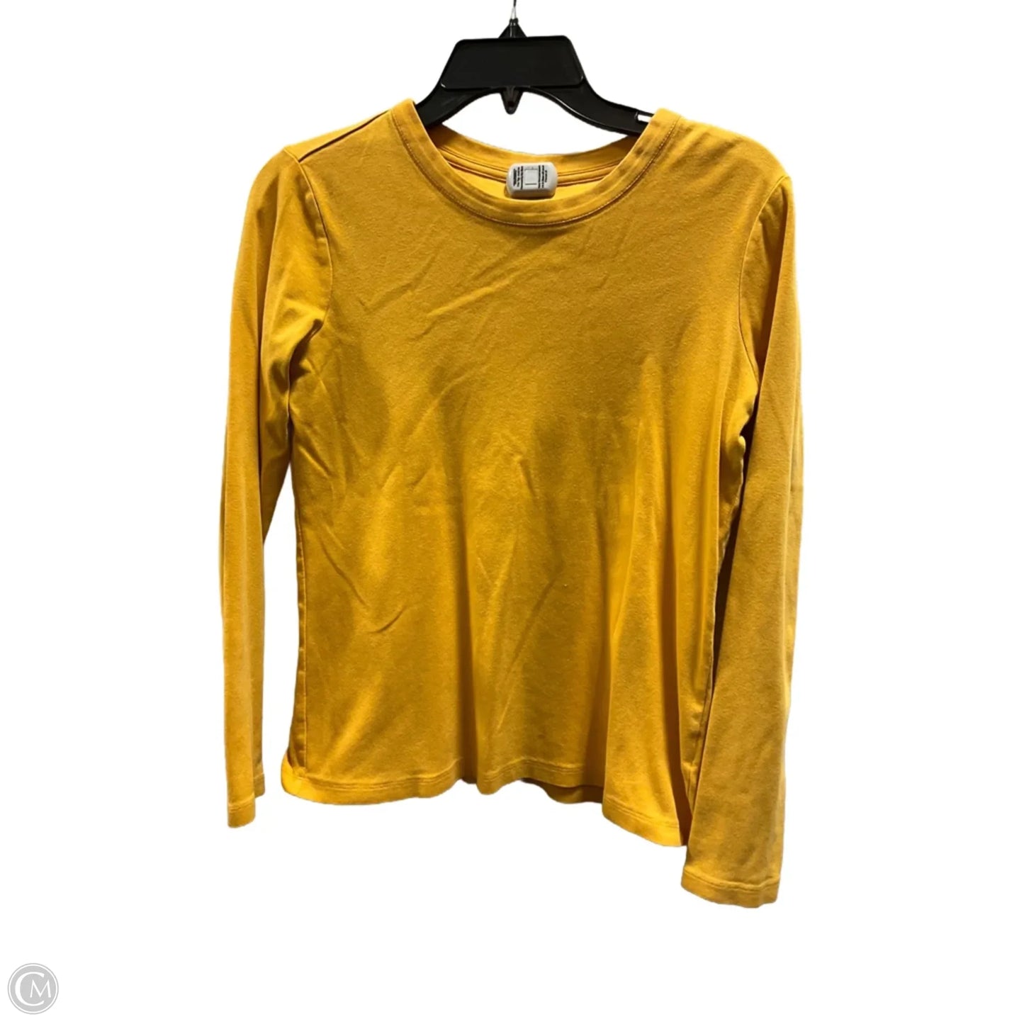 Top Long Sleeve Basic By Lands End In Gold, Size: S