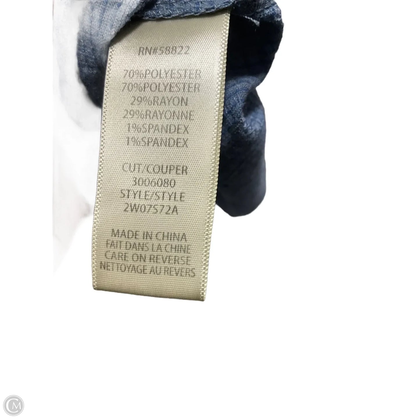 Top Short Sleeve By Max Studio In Blue, Size: 2x