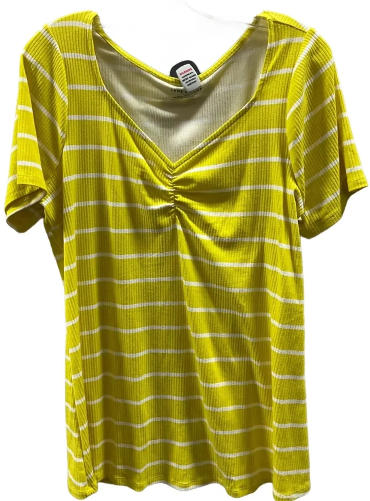 Top Short Sleeve Basic By Lane Bryant In Striped Pattern, Size: Xl