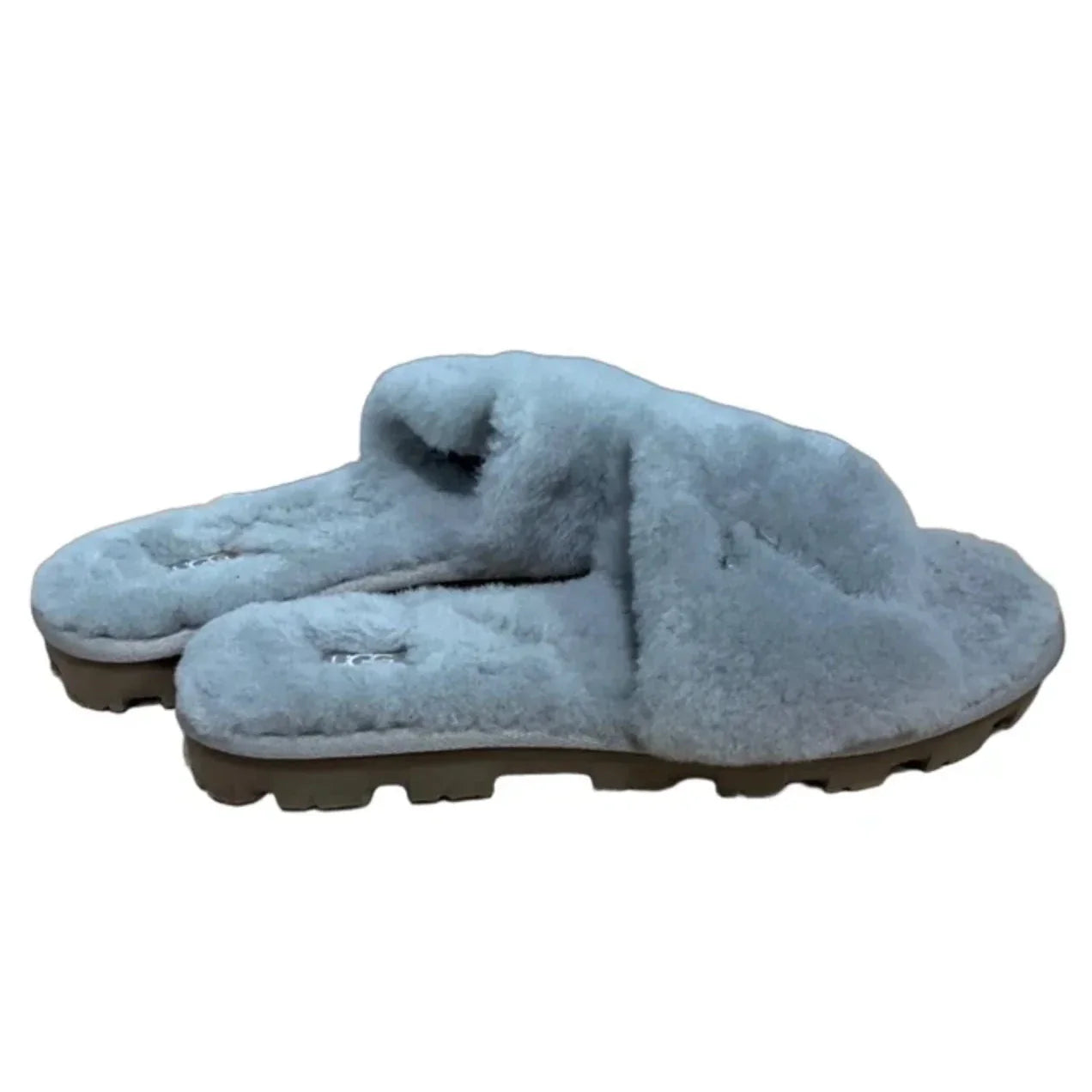 Slippers Designer By Ugg In Grey Size 9