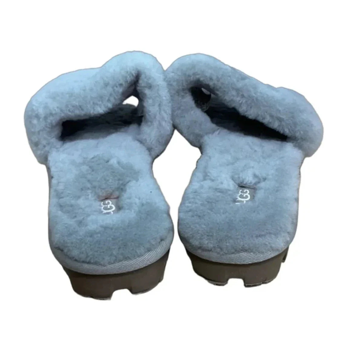 Slippers Designer By Ugg In Grey Size 9