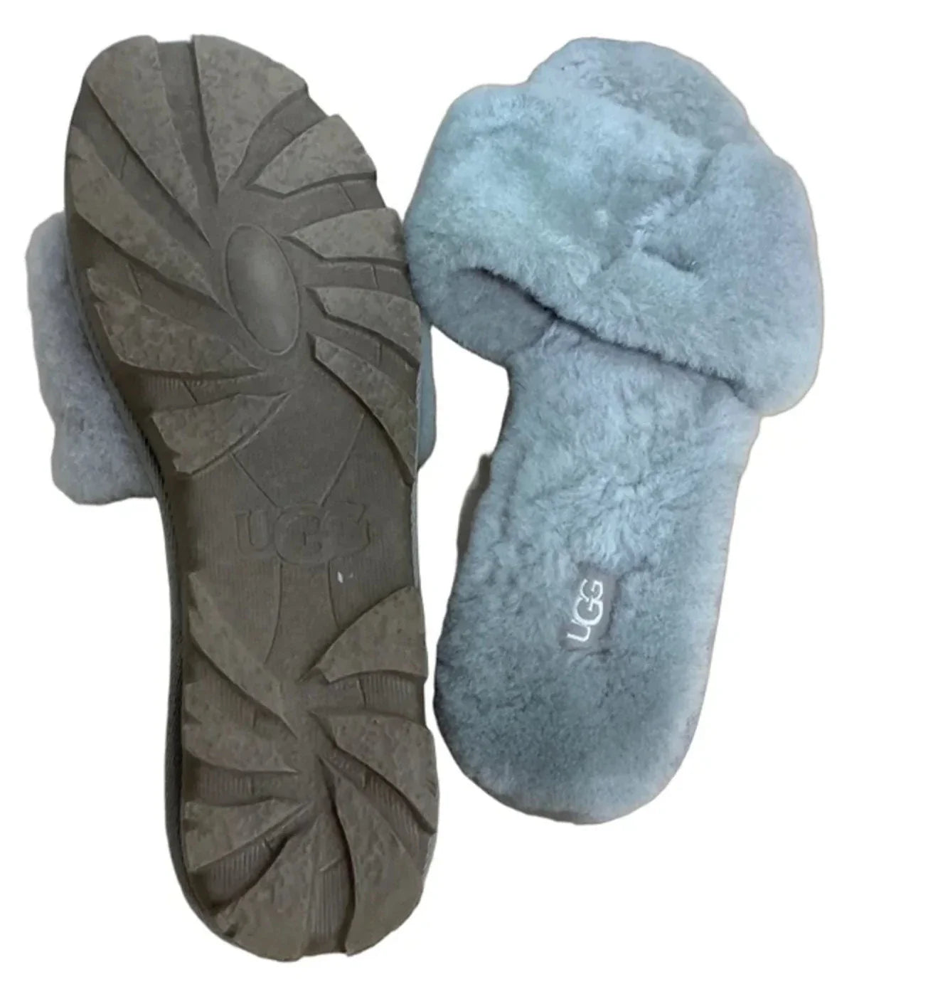 Slippers Designer By Ugg In Grey Size 9