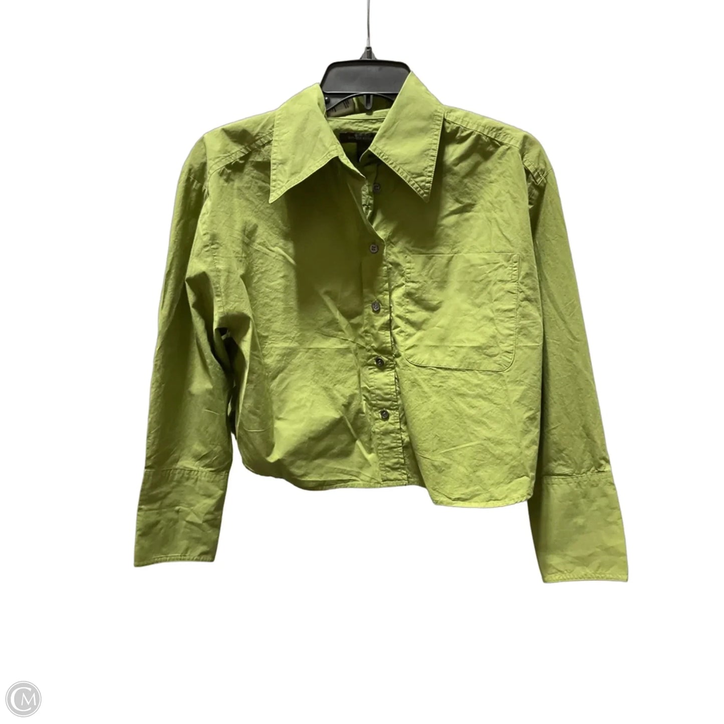 Blouse 3/4 Sleeve By Banana Republic In Green, Size: Sp