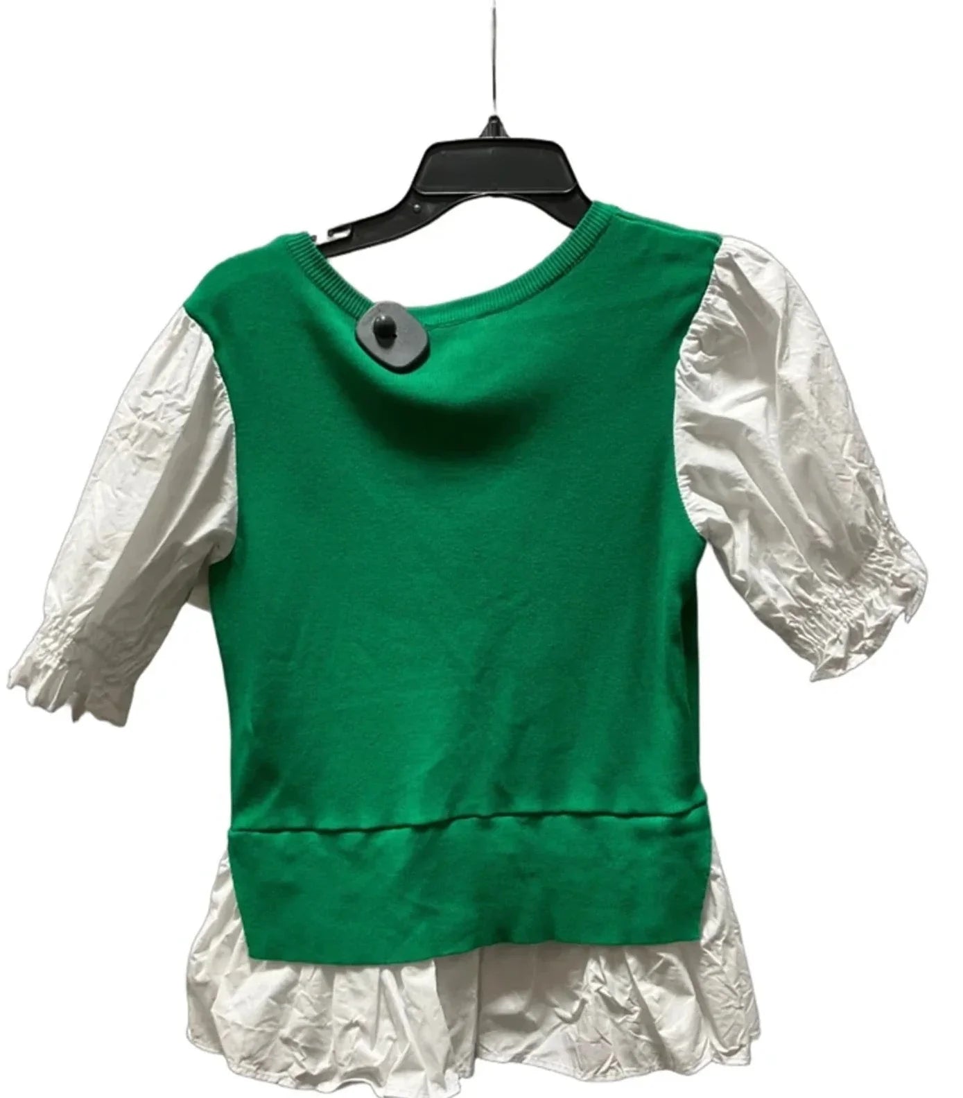 Top Short Sleeve By Anthropologie In Green, Size: Xs