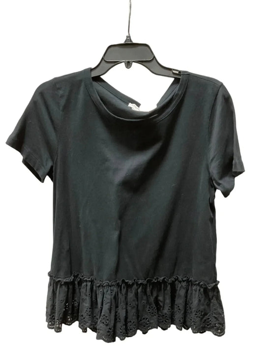 Top Short Sleeve Basic By J. Crew In Black, Size: M